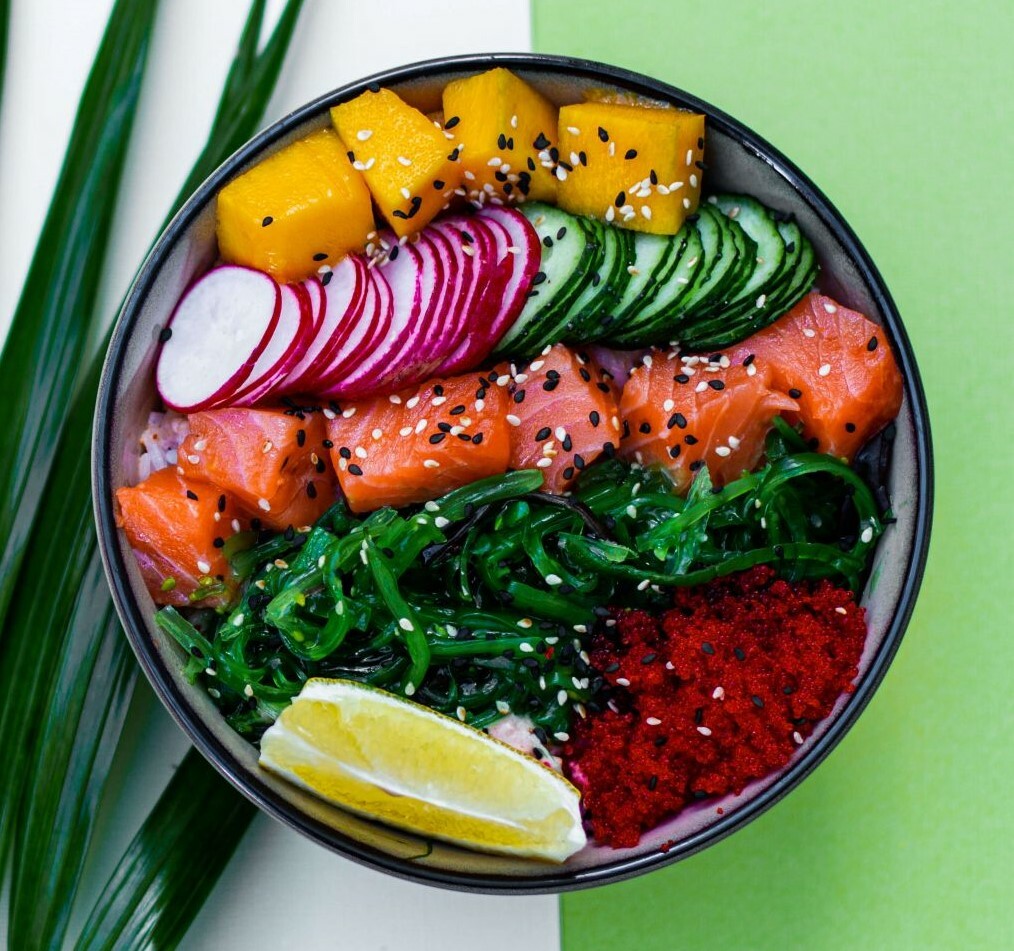 Поке лосось Поке лосось